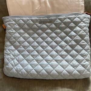 MZ Wallace Light Ice Blue Quilted pouch